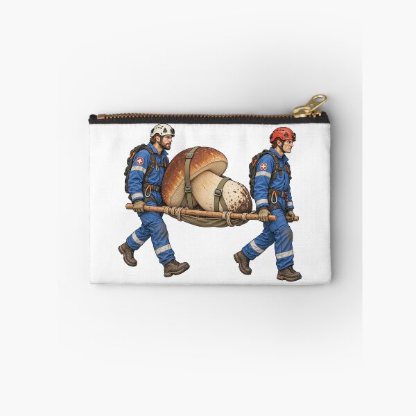 Item preview, Handle With Care, Porcini Mushroom Rescue Illustration designed and sold by wildlifethings.