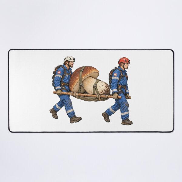 Item preview, Handle With Care, Porcini Mushroom Rescue Illustration designed and sold by wildlifethings.