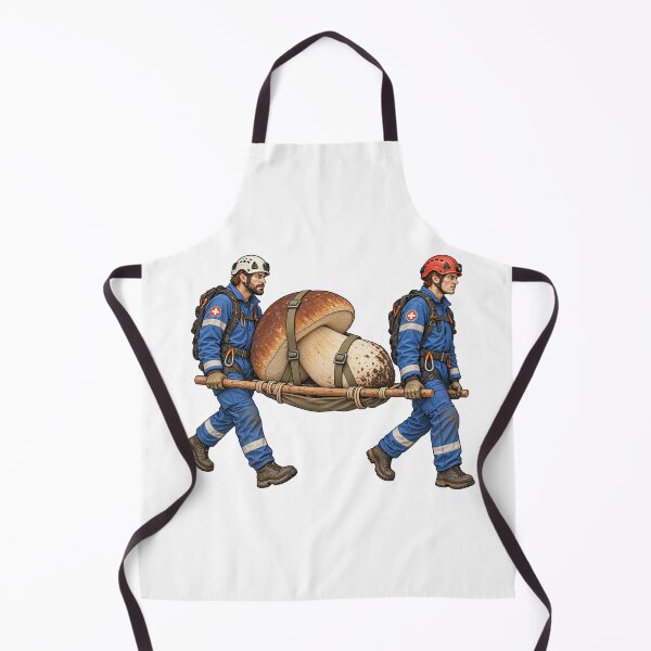 Item preview, Handle With Care, Porcini Mushroom Rescue Illustration designed and sold by wildlifethings.