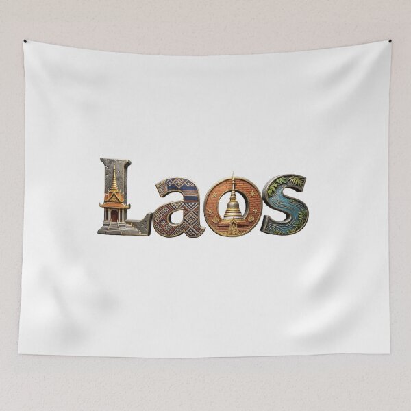 Item preview, Laos – Culture & Nature Word Art designed and sold by VladisWorld.