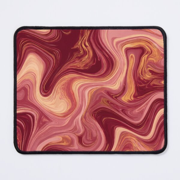 Item preview, Burgundy Blush & Golden Caramel Liquid Marble Swirl designed and sold by AlfiB.