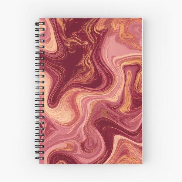 Item preview, Burgundy Blush & Golden Caramel Liquid Marble Swirl designed and sold by AlfiB.