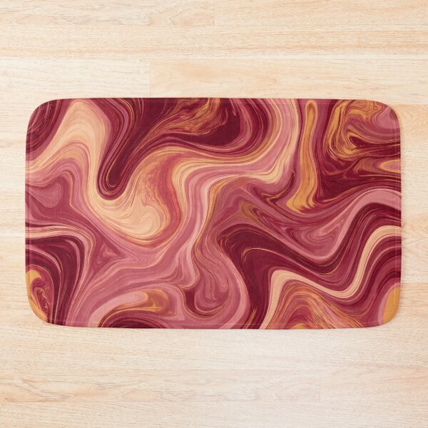 Item preview, Burgundy Blush & Golden Caramel Liquid Marble Swirl designed and sold by AlfiB.