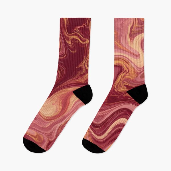 Item preview, Burgundy Blush & Golden Caramel Liquid Marble Swirl designed and sold by AlfiB.
