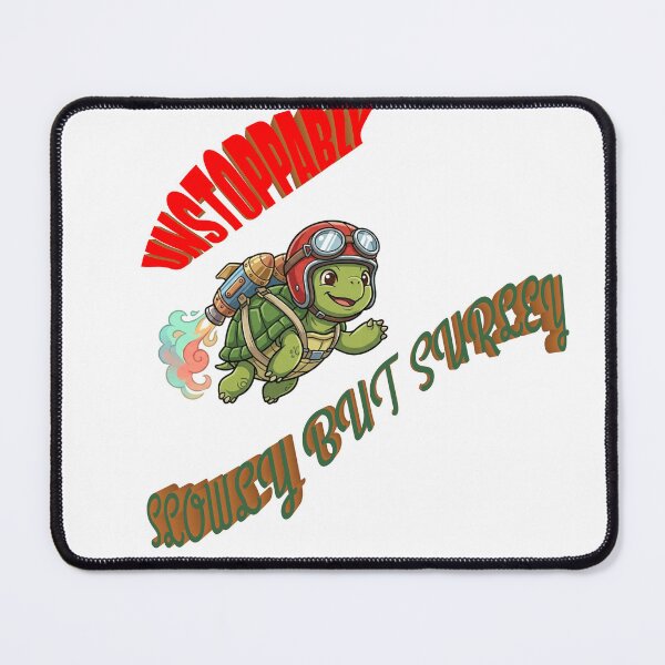 Item preview, Unstoppable Jetpack Turtle - Cute Flying Hero Motivation Gift designed and sold by hepopatterns.