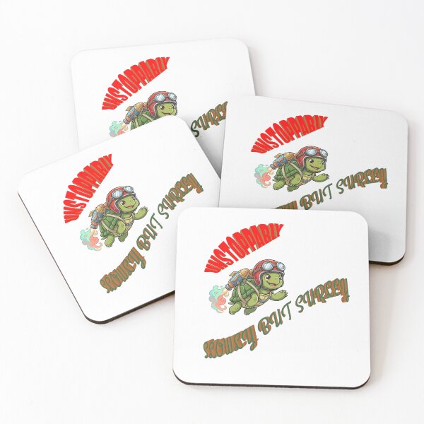 Item preview, Unstoppable Jetpack Turtle - Cute Flying Hero Motivation Gift designed and sold by hepopatterns.