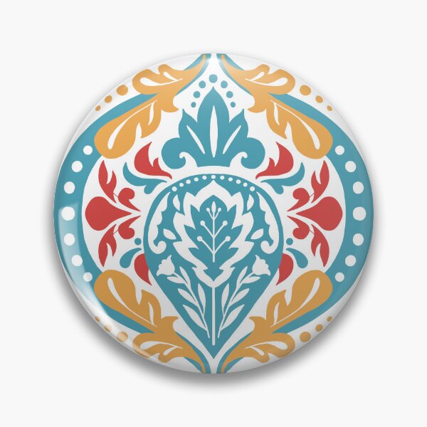 Item preview, Beatrice Damask Fiesta designed and sold by Beatitudes Design.