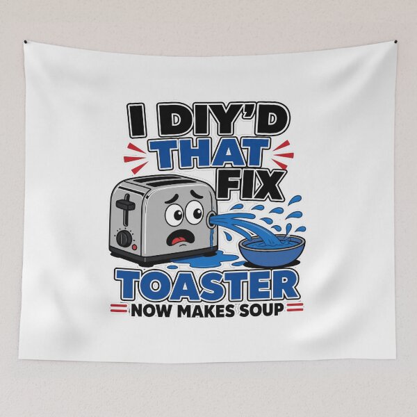 Item preview, I DIYd That Fix Toaster Now Makes Soup Funny Home Repair Fail designed and sold by MirengLab.