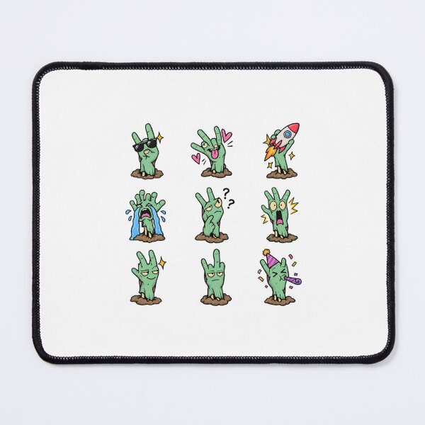 Item preview, Funny Zombie Hand Reaction Sticker Pack | Meme Horror Cartoon designed and sold by designbyuzi.