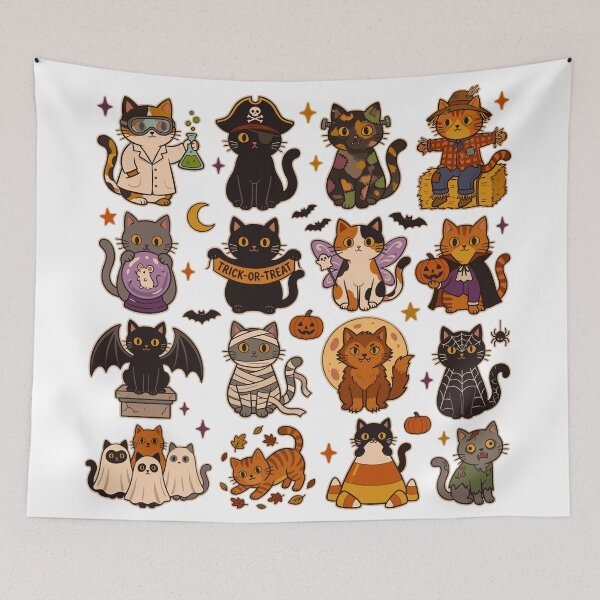 Item preview, Happy Cat Halloween designed and sold by JOSUQ.