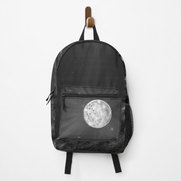 Item preview, Dark Academia Gothic Moonlit Tree Charcoal Landscape designed and sold by SaraPixels.