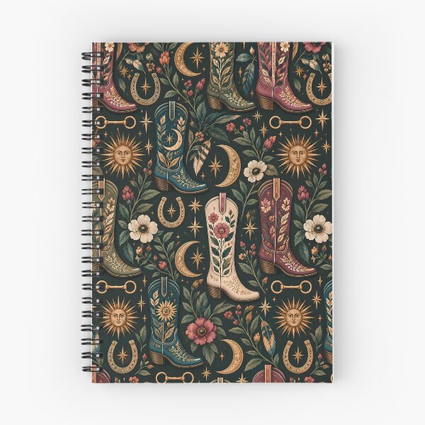 Item preview, Midnight Cosmic Cowgirl Boots Pattern designed and sold by Sandy Beach Decor.