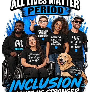 Artwork thumbnail, Disabled Rights Are Human Rights by EqualityWearCo