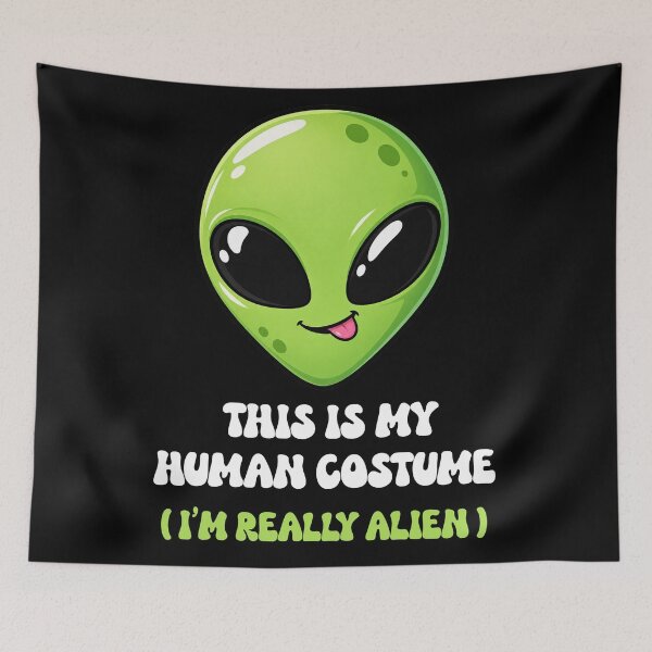 Item preview, This Is My Human Costume I’m Really an Alien Halloween designed and sold by DjFreeq.