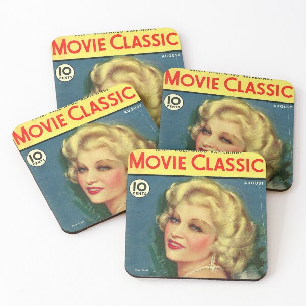 Item preview, Classic Screen Movie Cinema Picture Magazine Cover Vintage Women Wall Art Poster Print Tee Cushion Mug Shirt designed and sold by Cool Robot Bro..