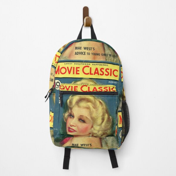 Aperçu de l'œuvre Couverture de magazine de cinéma classique, affiche vintage pour femme, art mural, t-shirt, coussin, mug, chemise créée et vendue par Cool Robot Bro..