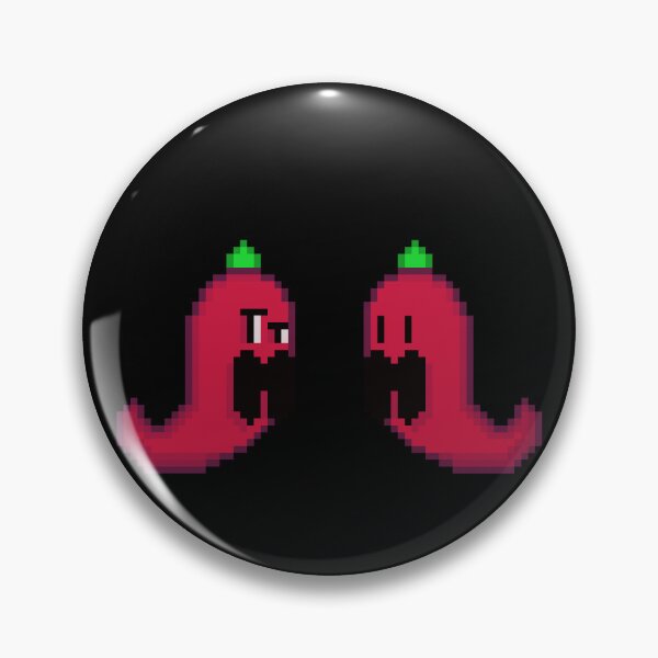 Item preview, Pixel Art Chili Peppers - Spicy Food Duo designed and sold by RetroRlx.
