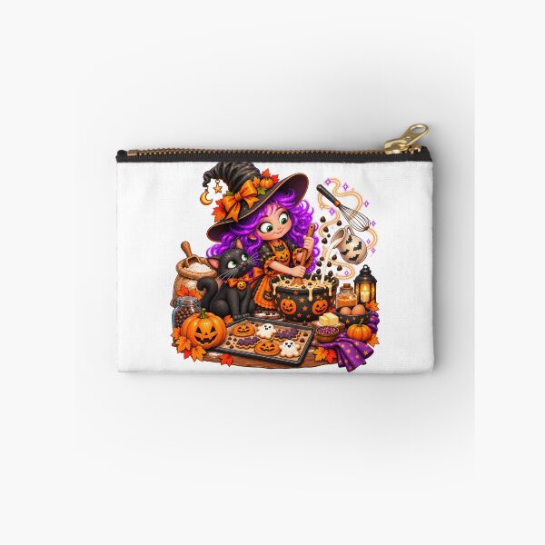 Item preview, Witch’s Kitchen – Cute Halloween Baking Witch & Black Cat designed and sold by The Cutting Room.