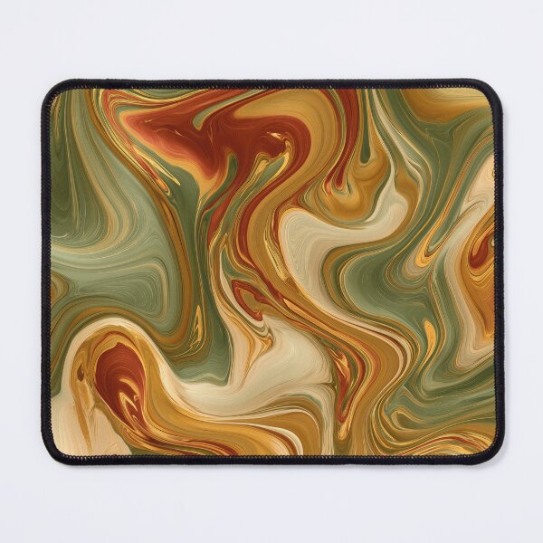Item preview, Sage Green, Rust & Golden Ochre Liquid Marble designed and sold by AlfiB.
