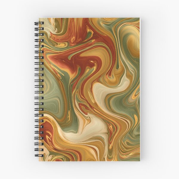 Item preview, Sage Green, Rust & Golden Ochre Liquid Marble designed and sold by AlfiB.