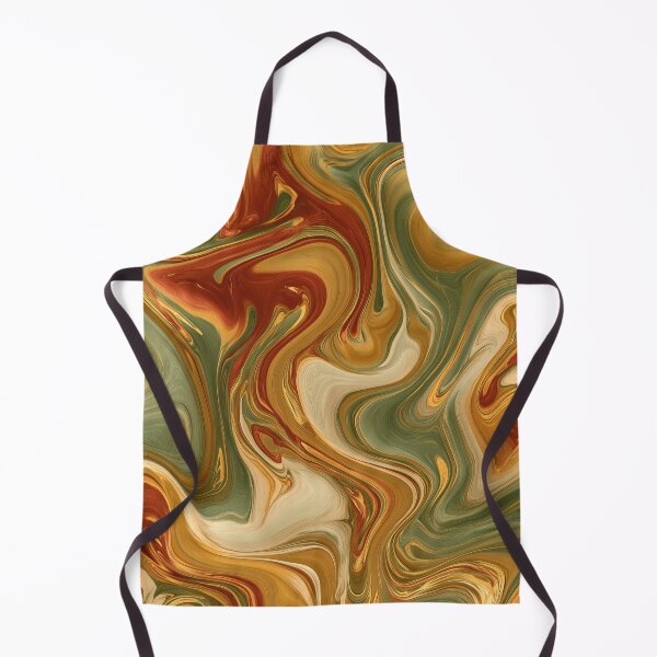 Item preview, Sage Green, Rust & Golden Ochre Liquid Marble designed and sold by AlfiB.
