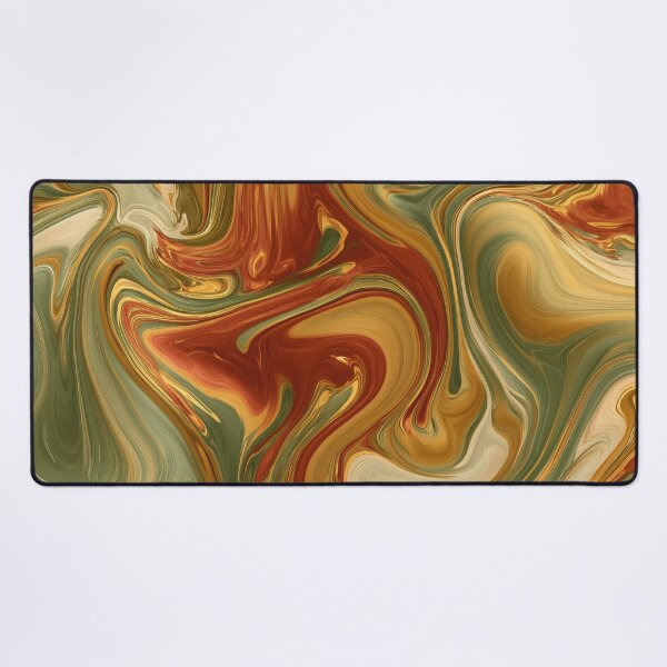 Item preview, Sage Green, Rust & Golden Ochre Liquid Marble designed and sold by AlfiB.