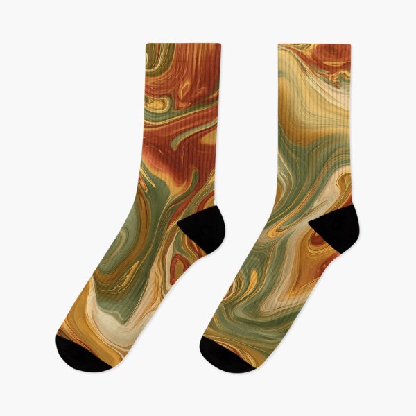 Item preview, Sage Green, Rust & Golden Ochre Liquid Marble designed and sold by AlfiB.