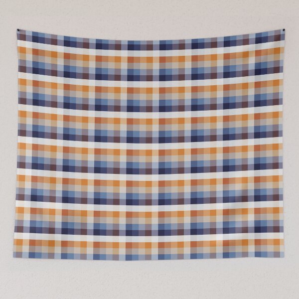 Item preview, Denim Orange Gingham designed and sold by Kind Mode Store.