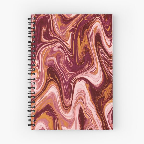 Item preview, Burgundy, Blush Pink & Caramel Psychedelic Marble designed and sold by AlfiB.