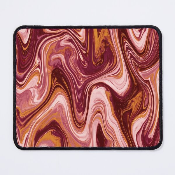 Item preview, Burgundy, Blush Pink & Caramel Psychedelic Marble designed and sold by AlfiB.