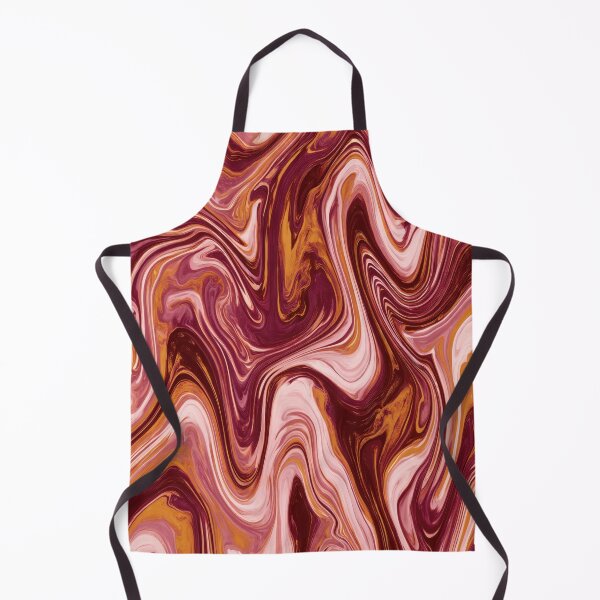 Item preview, Burgundy, Blush Pink & Caramel Psychedelic Marble designed and sold by AlfiB.