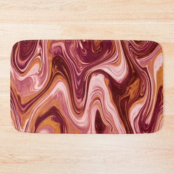 Item preview, Burgundy, Blush Pink & Caramel Psychedelic Marble designed and sold by AlfiB.