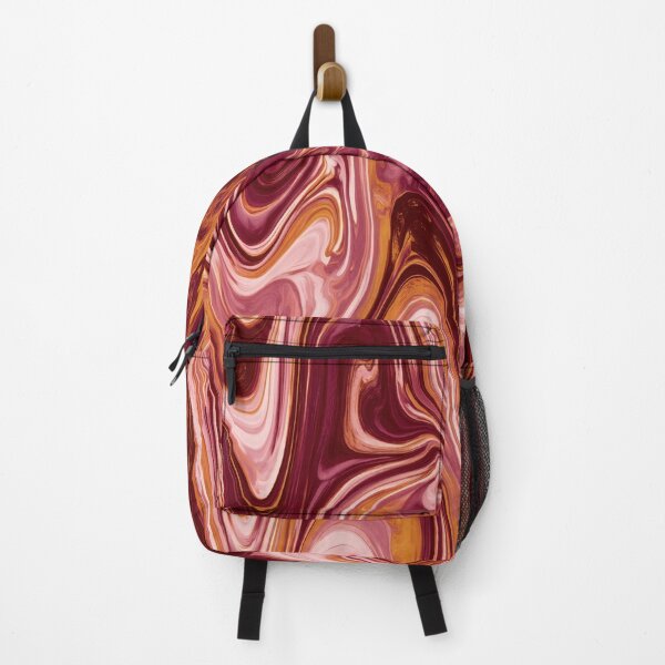 Item preview, Burgundy, Blush Pink & Caramel Psychedelic Marble designed and sold by AlfiB.
