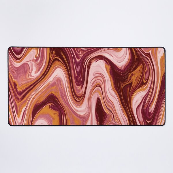 Item preview, Burgundy, Blush Pink & Caramel Psychedelic Marble designed and sold by AlfiB.