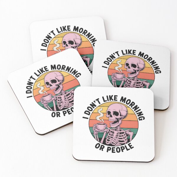 Item preview, Coffee Keeps Me Alive Retro Skeleton designed and sold by sazuii.
