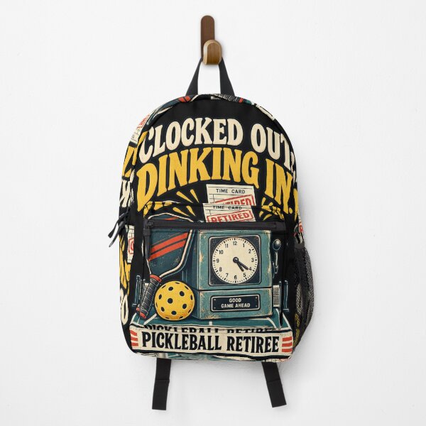 Item preview, Clocked Out Dinking In - Funny Pickleball Retiree designed and sold by MOTIFOLK.