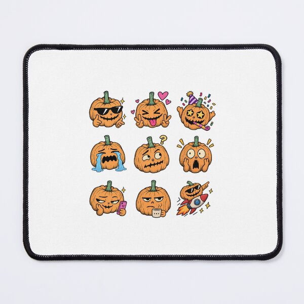 Item preview, Funny Halloween Pumpkin Meme Sticker Pack Spooky Internet Reaction Faces designed and sold by designbyuzi.
