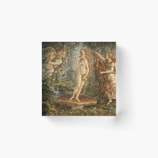 Artikelvorschau, Die Entstehung des Pilz-Crop-Tops | Botticelli-Waldkunst entworfen und verkauft von wildlifethings.