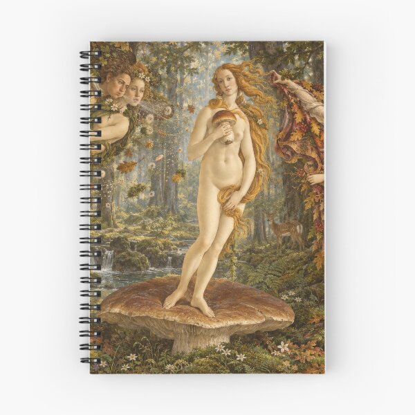 Artikelvorschau, Die Entstehung des Pilz-Crop-Tops | Botticelli-Waldkunst entworfen und verkauft von wildlifethings.