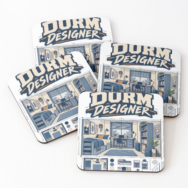 Item preview, Dorm Designer Blueprint – College Dorm Room Decor designed and sold by Print-Mingle01.