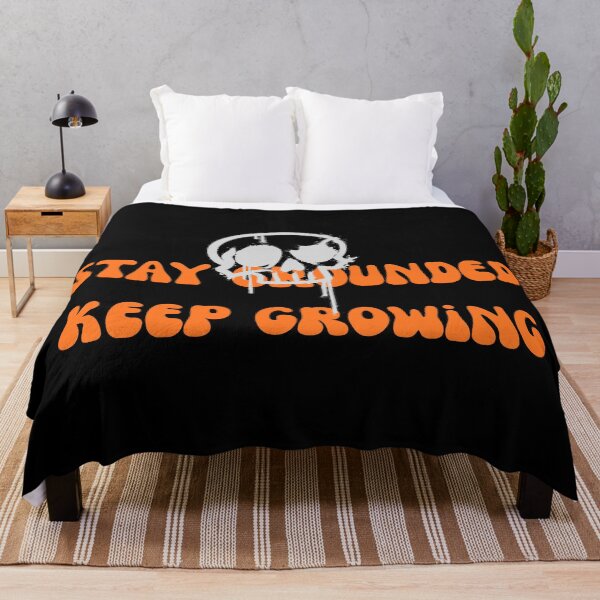 Item preview, Stay Grounded Keep Growing Retro Hippie Skull designed and sold by Pamthedesigner.