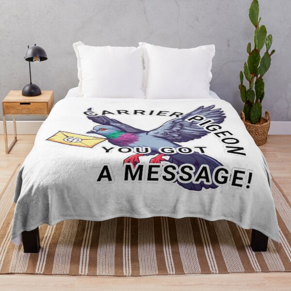 Item preview, Funny Modern CARRIER PIGEON EMail Delivery YOU GOT A MESSAGE! Retro Bird Cartoon. designed and sold by Giulivo Store Graphic.