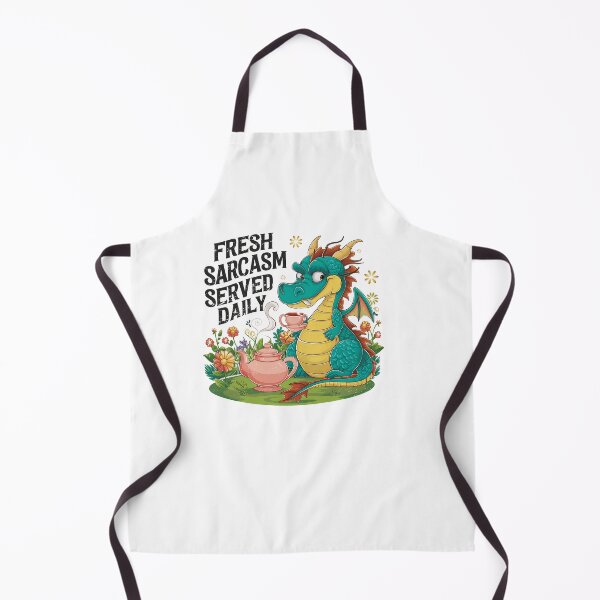 Item preview, Fresh Sarcasm Served Daily Funny Tea Dragon designed and sold by sazuii.