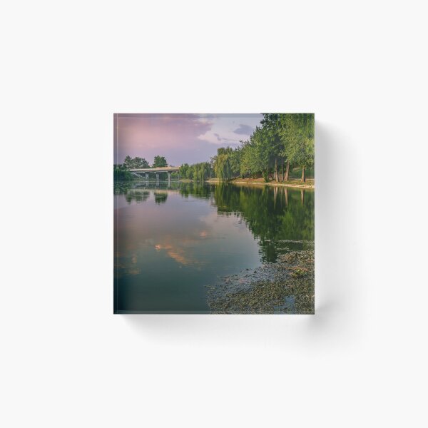 Item preview, Pink Sunset at Parcul Tineretului Lake designed and sold by Rabee Khalil Photography.