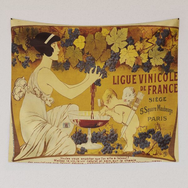 Item preview, Vintage Wine Poster, Ligue Vinicole de France Art Nouveau Print, Manuel Orazi French Wine Wall Art designed and sold by RickE.