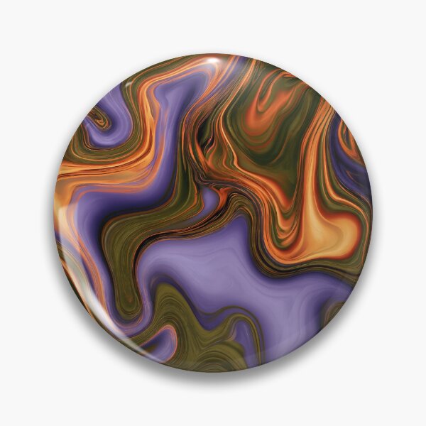Item preview, Lavender, Olive & Burnt Orange Psychedelic Marble designed and sold by AlfiB.