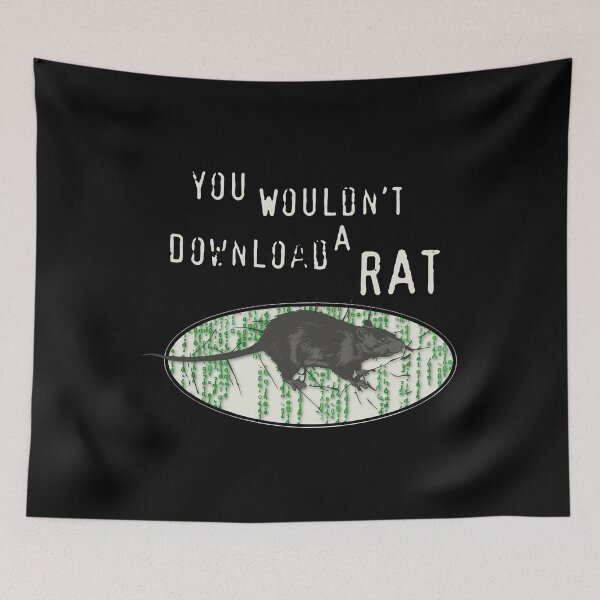 Item preview, You Wouldn't Download A Rat designed and sold by onlytiggokk.