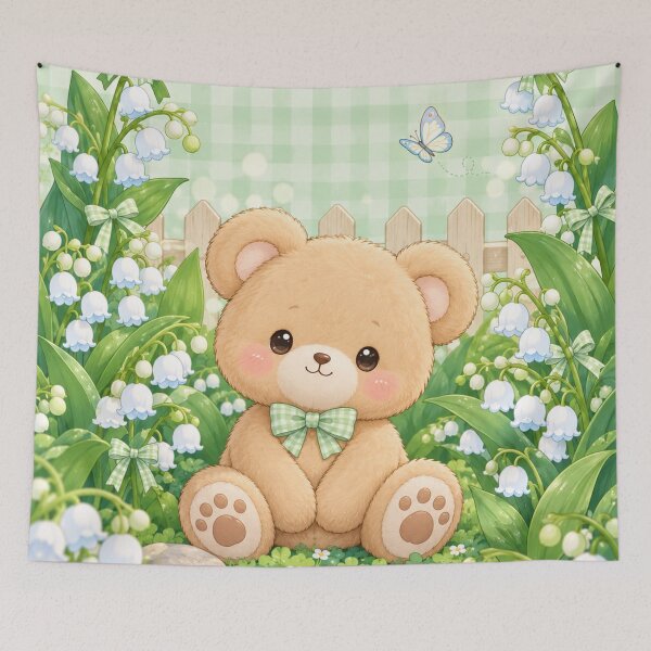 Item preview, Kawaii Teddy Bear Lily Garden designed and sold by Pure Craft.