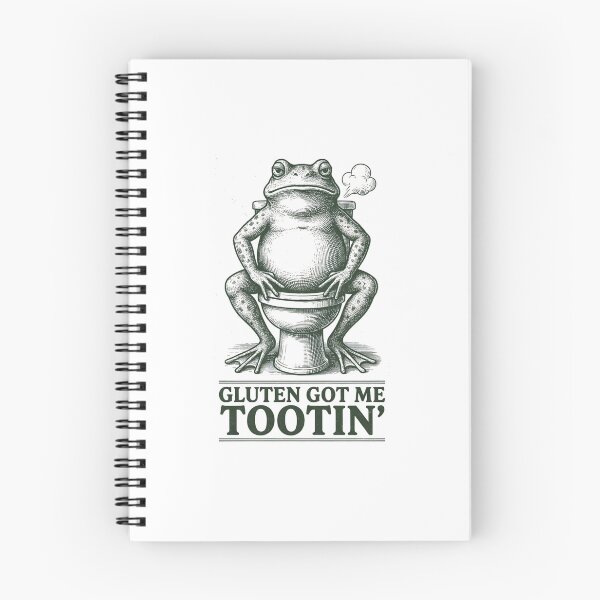 Item preview, Gluten Got Me Tootin Funny Frog Toilet Humor Celiac, Gluten Free designed and sold by Dabbing Turtle Designs.