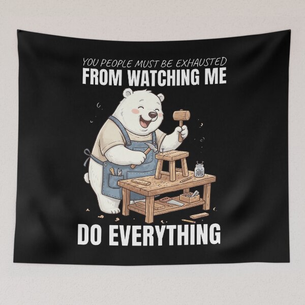 Item preview, Polar Bear - You People Must Be Exhausted From Watching Me Do Everything designed and sold by onlytiggokk.
